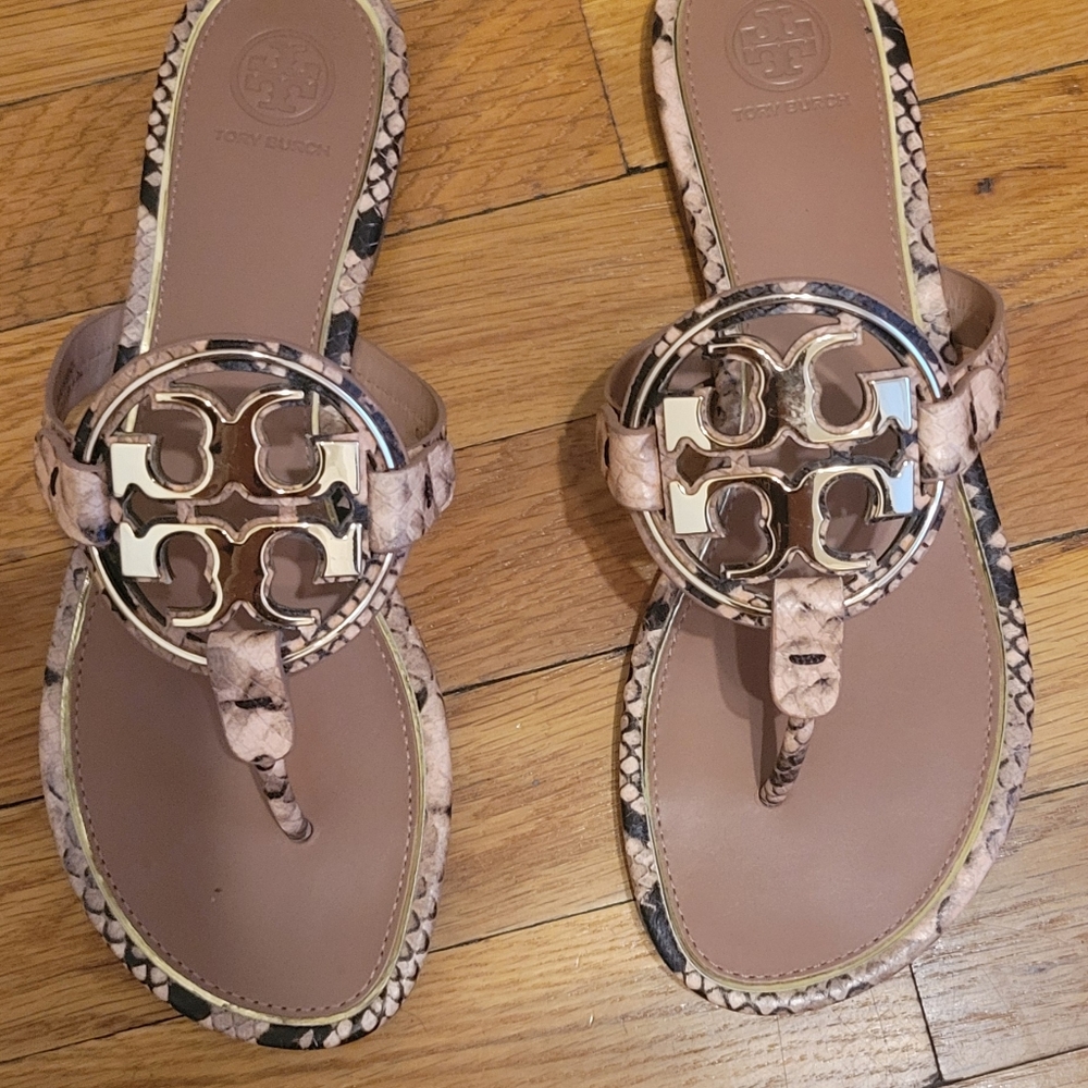 Tory BURCH Croc Embossed Miller Sandal